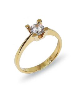 Damenring, Antragsring, Gelbgold 585, mit 0,50 ct Diamanten (AR014)