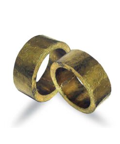 Grobe Trauringe breit massiv schwer authentisch in Gold 585 (CEL153)